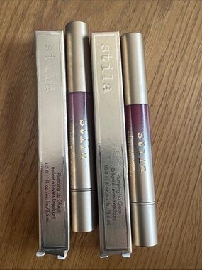 Stila Plumping Lip Glaze - Set of 2 - Amor & Pieta - NWT